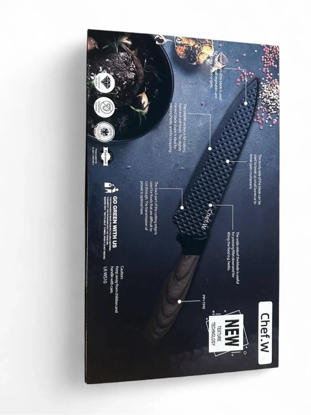 Chef W brand new 6-piece kitchen knife set. New in box.